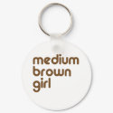 Medium Brown Girl keychains by smallhandsdesigns Medium Brown Girl keychains