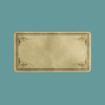 Medium Fancy Corners Apothercary Label labels