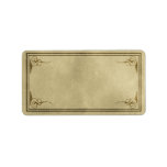 Medium Fancy Corners Apothercary Label