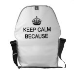 Medium Messenger Bag Keep Calm(customize)