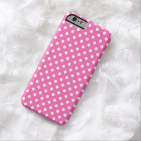 Medium Pink Fine Polka Dot iPhone 6 case