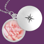Medium round locket. Silver plated. necklaces