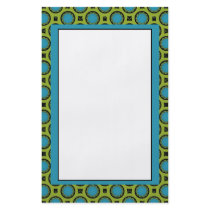 medium turquoise green circles flyers