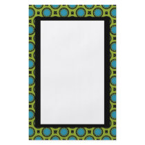 medium turquoise green circles flyer