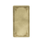 Medium Vertical Fancy Corners Apothecary Label