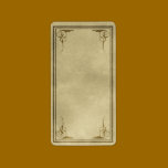 Medium Vertical Fancy Corners Apothecary Label labels