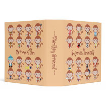 Medley of Monkeys Avery Binder