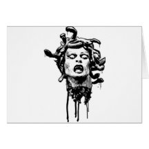 Medua Head Greeting Cards
