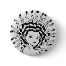 Medusa (black and white) buttons