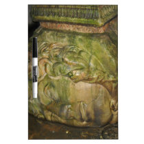 Medusa Head Sculptures Basilica Cistern Istanbul Dry-Erase Whiteboard
