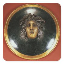 Medusa shield square sticker