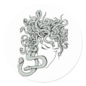 medusa snake lady vector illustration