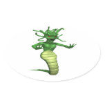 Medusa Oval Sticker