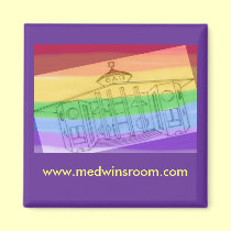 Medwin House Square Magnet