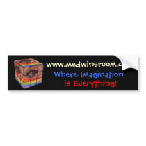 Medwin Rainbow Cube Bumper Sticker bumper stickers