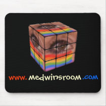 Medwin Rainbow Cube Mousepad by medwinsroom Medwin Rainbow Cube Mousepad