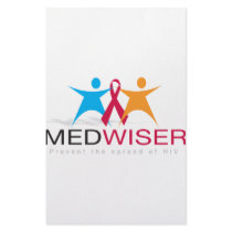 Medwiser Black Stationery Design