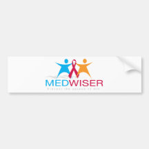 Medwiser Blue Bumper Sticker