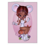 "Meeka Mouse" Card - Pink