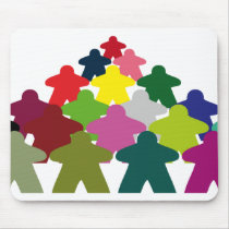 Meeple mix Mousepad