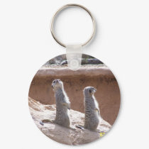 Meercat patrol Key Ring keychains by kewzoo Meercat patrol Key Ring keychains