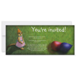 Meerkat Birthday, skinny invitation