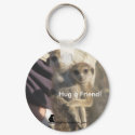 Meerkat Hug a Friend - Keychain by fkmp_store Meerkat Hug a Friend - Keychain
