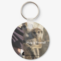 Meerkat Hug a Friend - Keychain