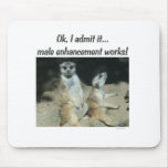 Meerkat Humor Mouse Pads