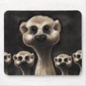 Meerkat illustration mouse mat mousepads