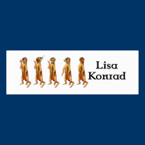 Meerkat profile Card business cards