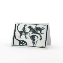 Meerkat pups - Art card