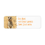 Meerkat Return Address Mailing Label