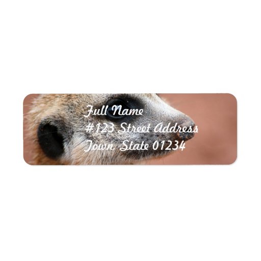 Meerkat Return Address Mailing Label