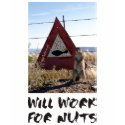 Meerkat road sign with unemployed ground squirrel t-shirts