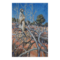 Meerkat sentinel - Art print