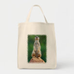 Meerkat Sentry Grocery Tote Bag