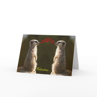 Meerkat Valentine Card 003 card
