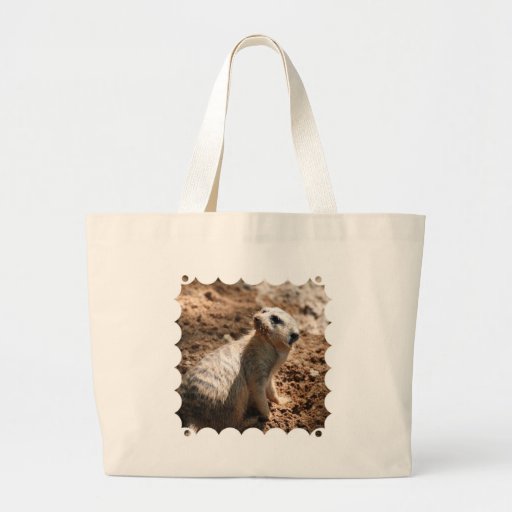 Meerkat with Dirty Face Canvas Bag