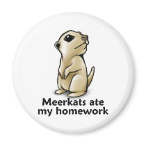 Meerkats ate my homework fridge magnets