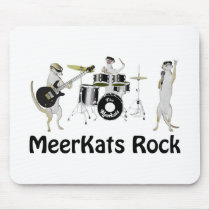 Meerkats Rock the House Mouse Pads