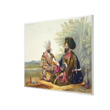 Meerz Fyze, an Oosbeg Elchee, or Ambassador, plate Gallery Wrap Canvas