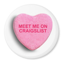 MEET ME ON CRAIGSLIST CANDY HEART magnets