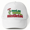 MEET ME UNDER THE MISTLETOE Cap hats