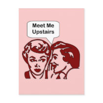 "Meet Me Upstairs" postcards