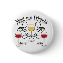 Meet my WIne Friends Pin