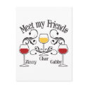 Meet my WIne Friends postcards
