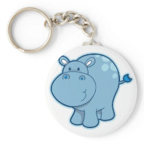 Meet the Blue Hippo! Keychains
