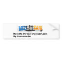 MeetCam Bumper Sticker bumper stickers by meetcam MeetCam Bumper Sticker bumper stickers