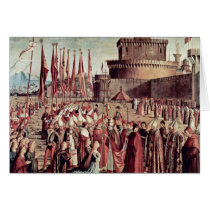 Meeting The Pilgrims With The Pope By Carpaccio Cards